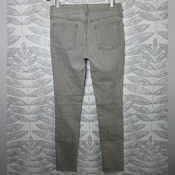Rag & Bone Jeans Ankle Skinny Gray Frayed Hem Stretch Denim - Picture 6 of 7